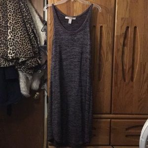 Maroon knit tank dress